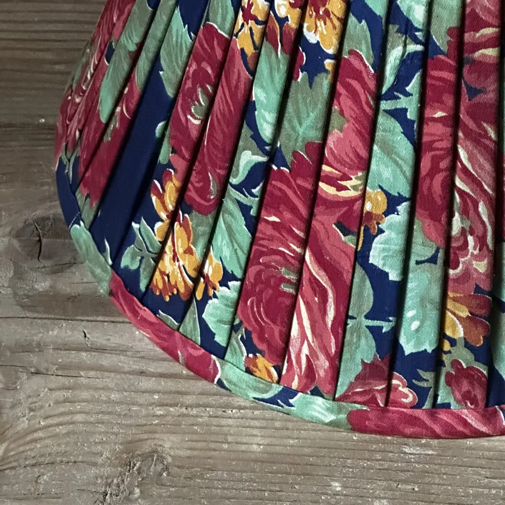 14" Saved NY Pleated Fabric Lampshade #4122