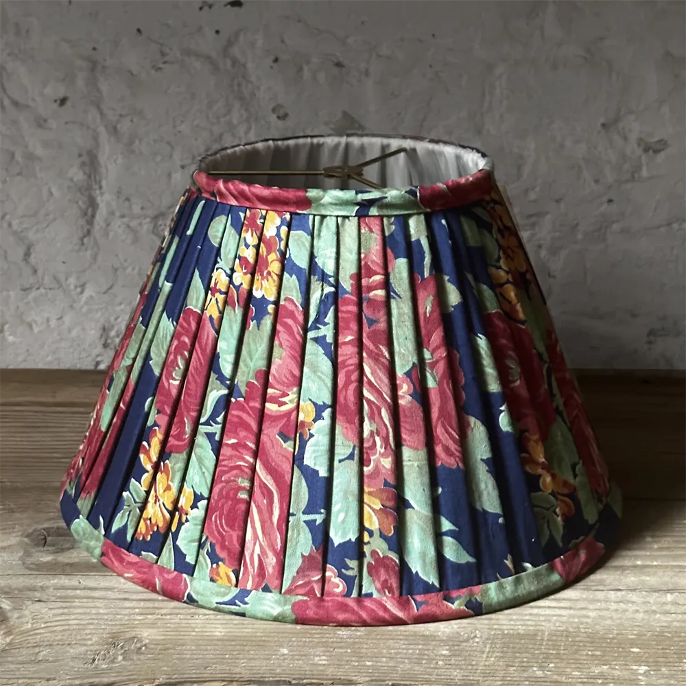 14" Saved NY Pleated Fabric Lampshade #4122