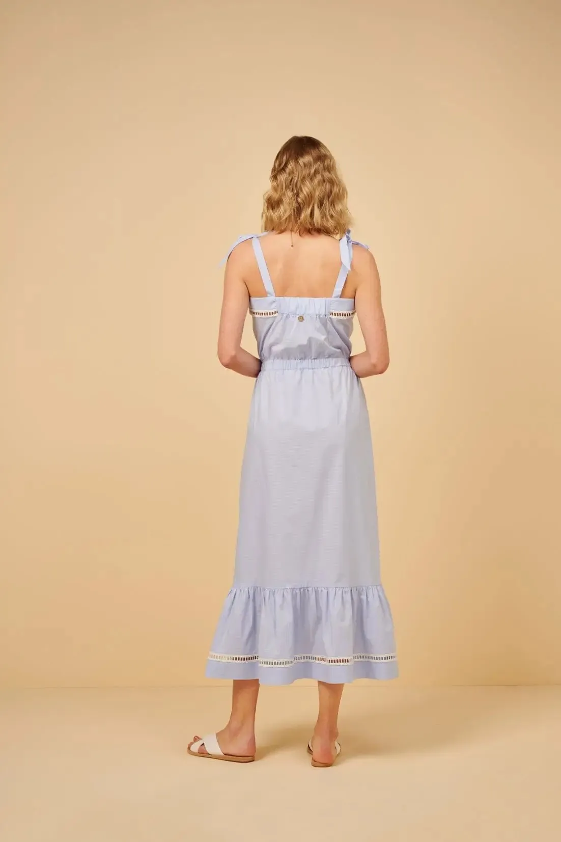 Abia Poplin Long Dress