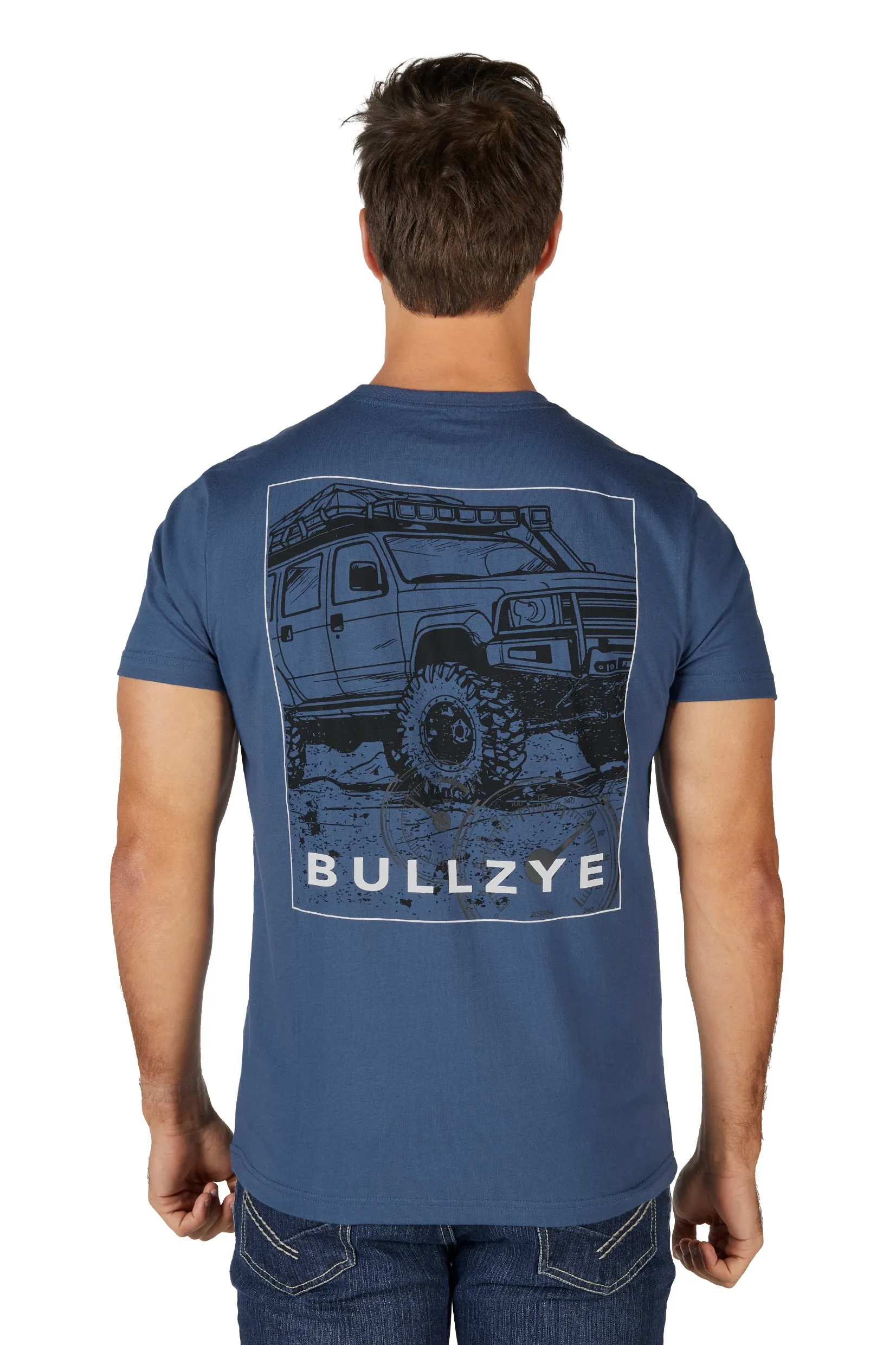 Bullzye Mens Ryan S/S Tee - Blue Steel - B4S1503380