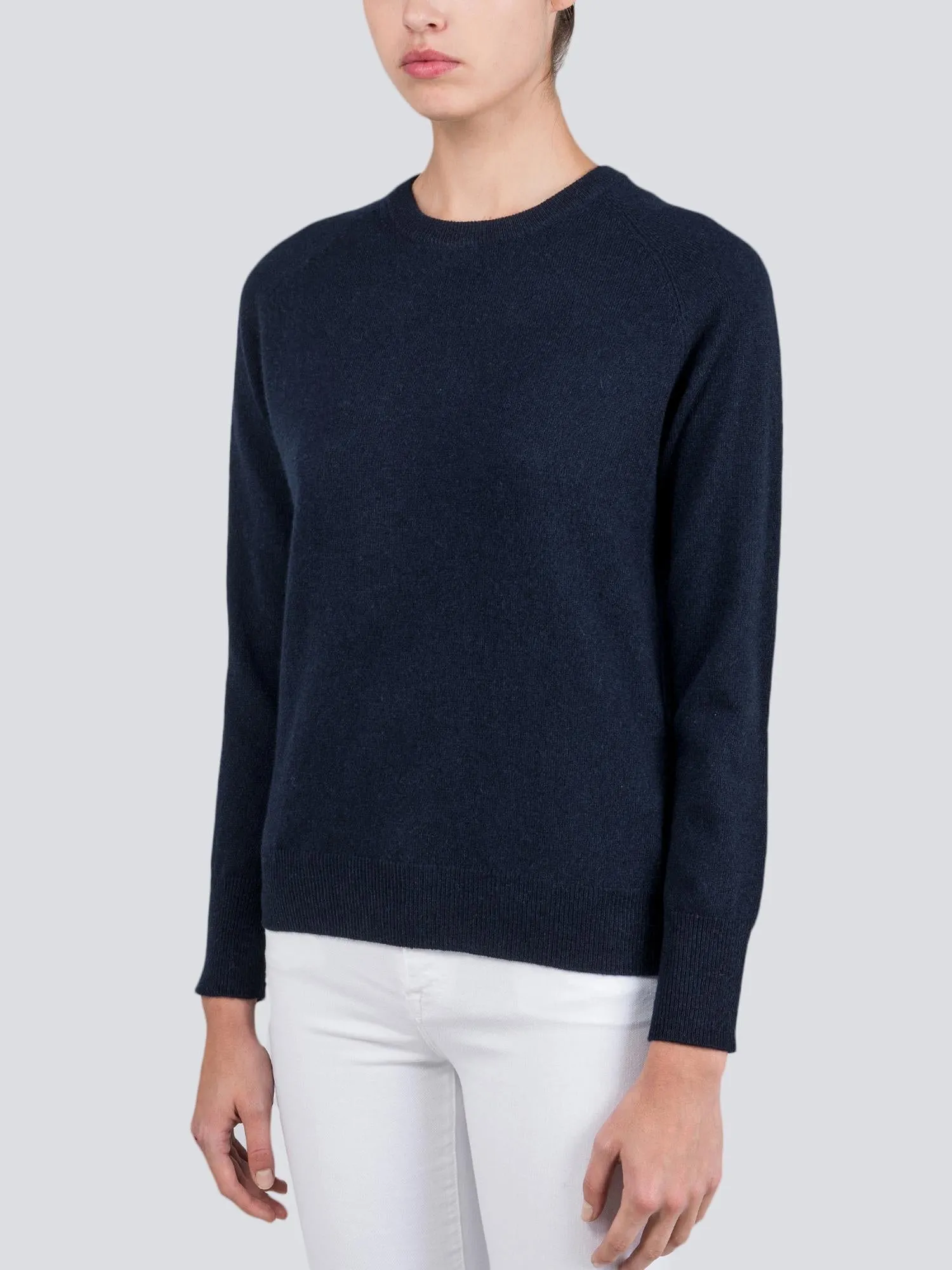 Classic Crew Neck Sweater_Dark Navy