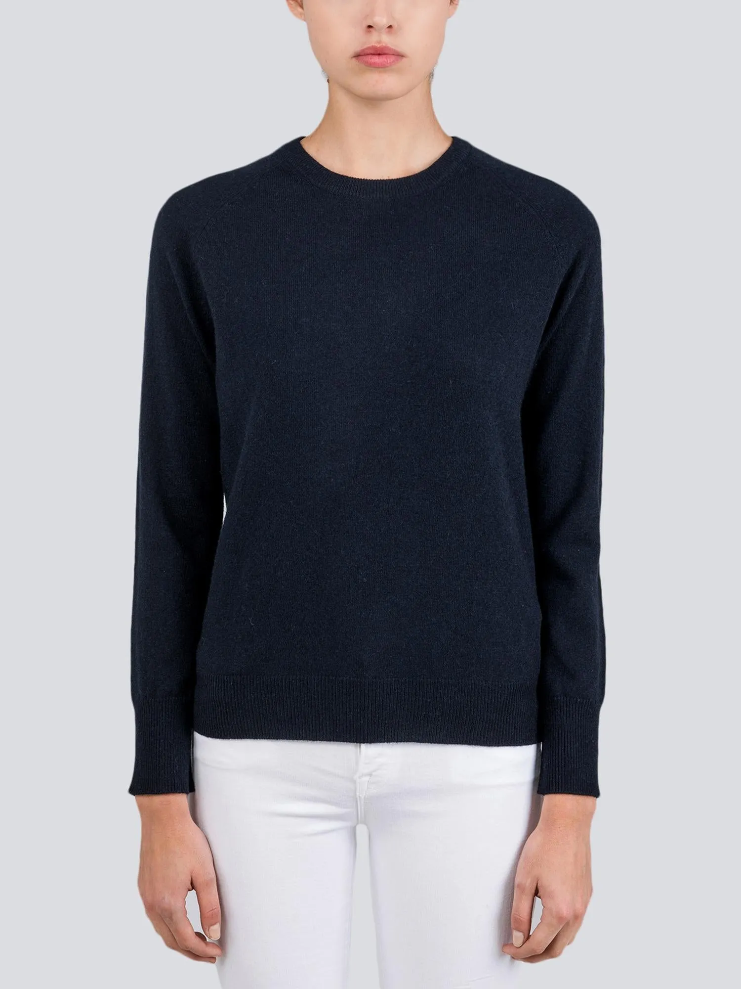 Classic Crew Neck Sweater_Dark Navy