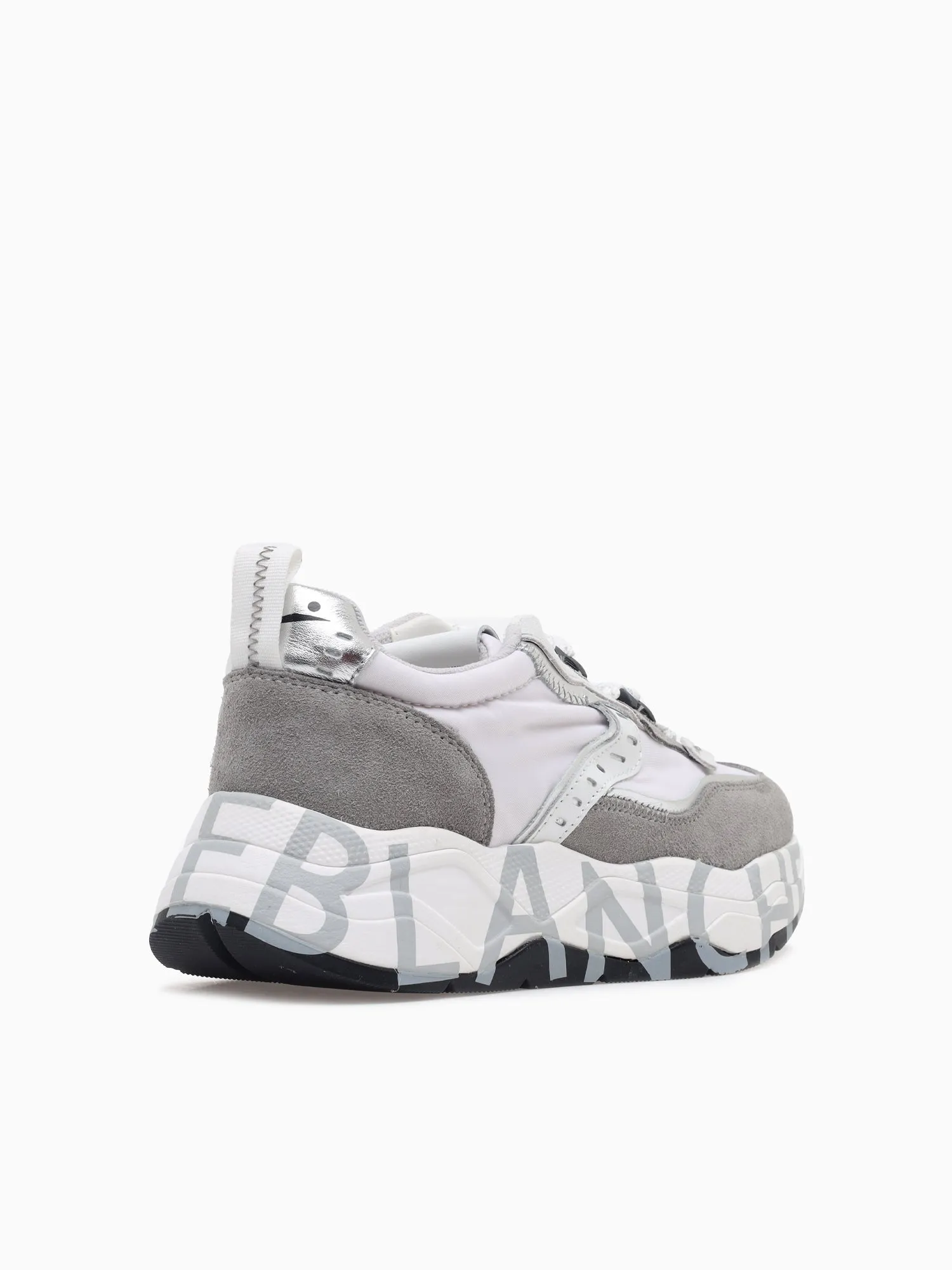 Club 105 Grey White suede Nylon