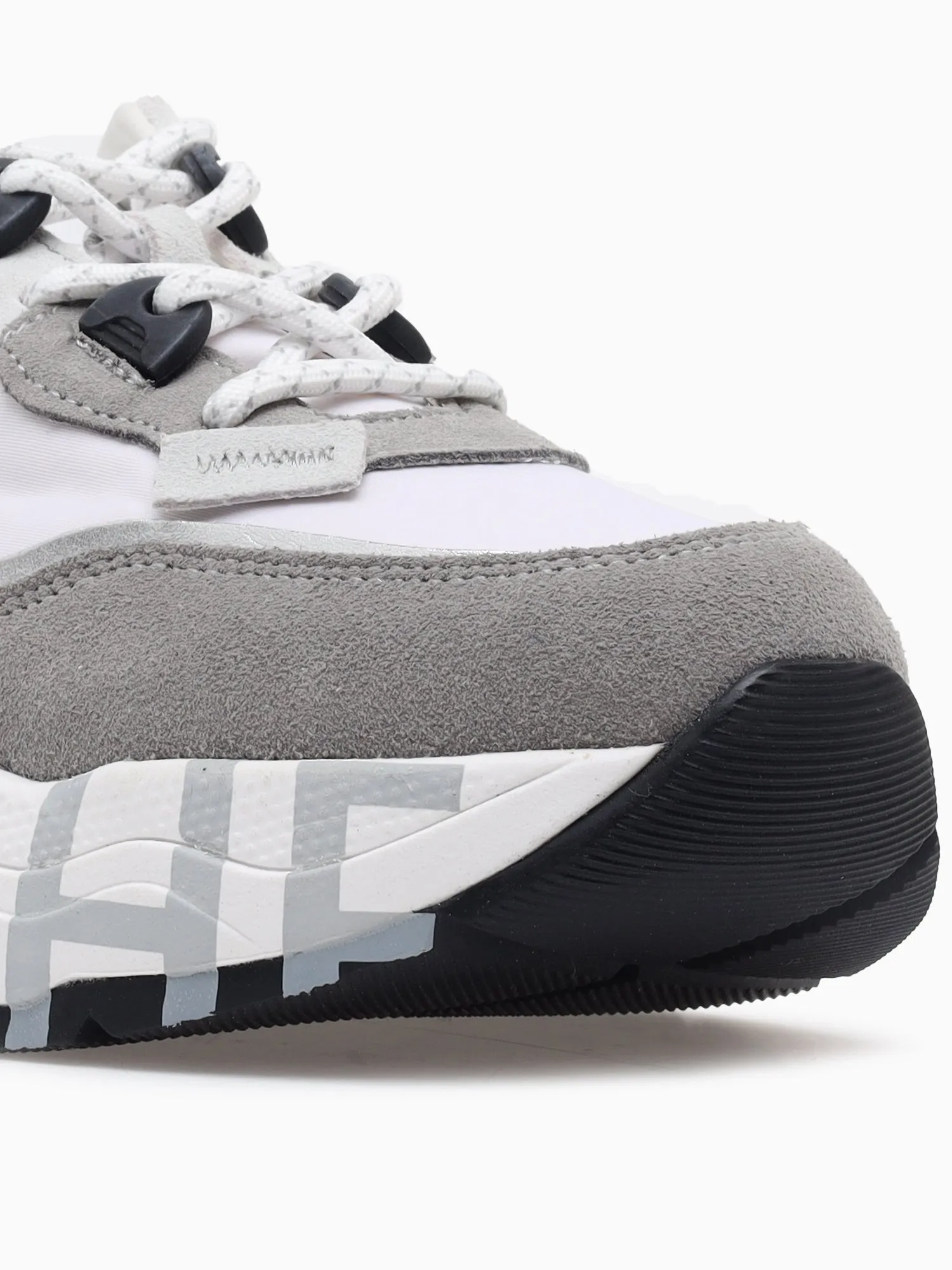 Club 105 Grey White suede Nylon