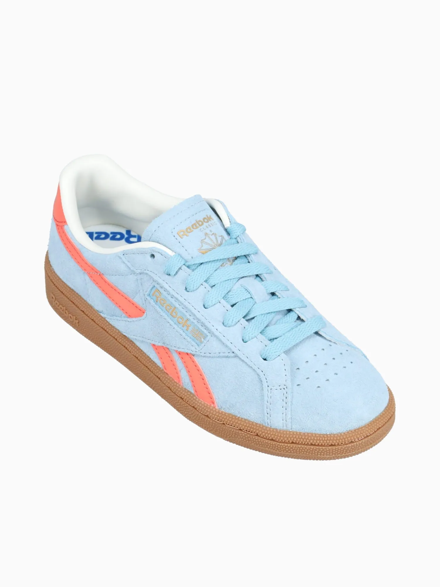 Club C Grounds Uk Softblue Coral suede