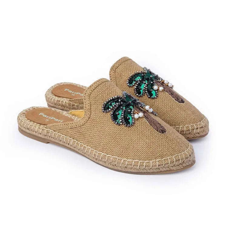 Coco Beige Espadrilles Flats