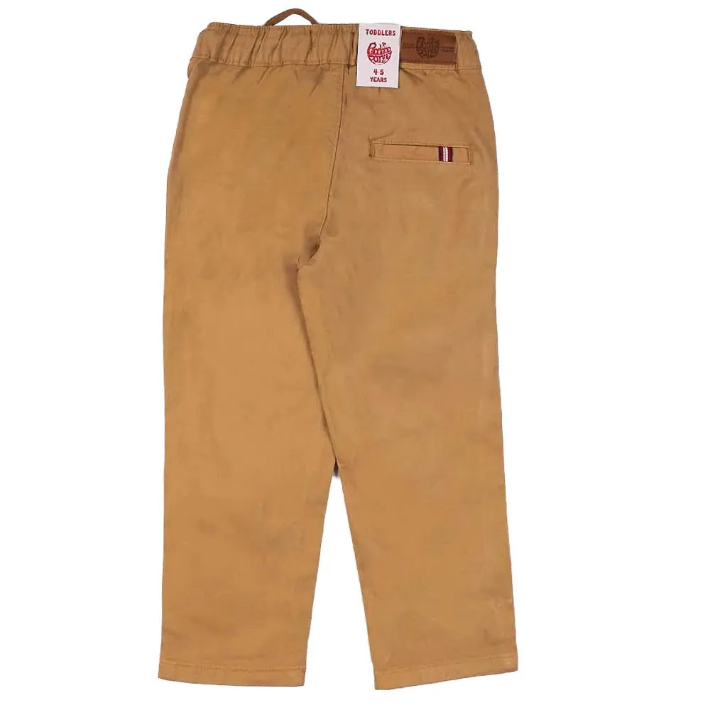 Cotton Pant For Boys - Khaki