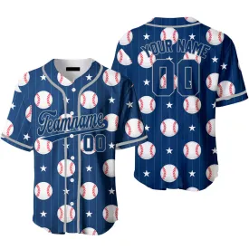 Custom Baseball Pinstriped Pattern, Custom Baseball Jerseys For Men