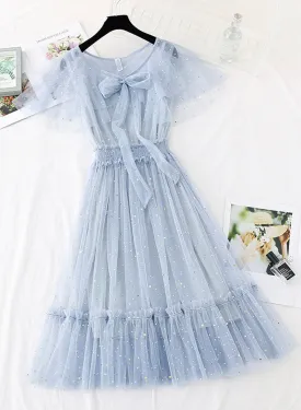 Cute tulle sequins short dress summer dress    S65