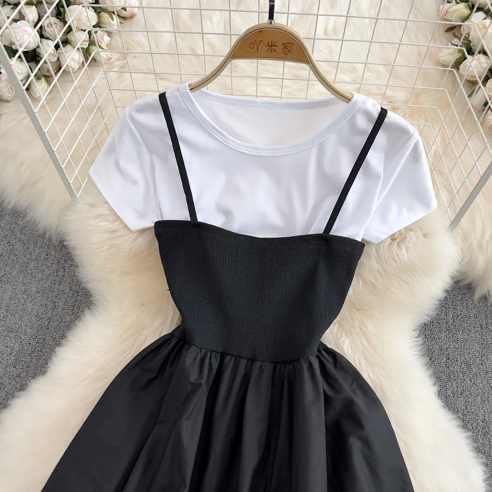 Cute two pieces dress A line fashion dress     S359