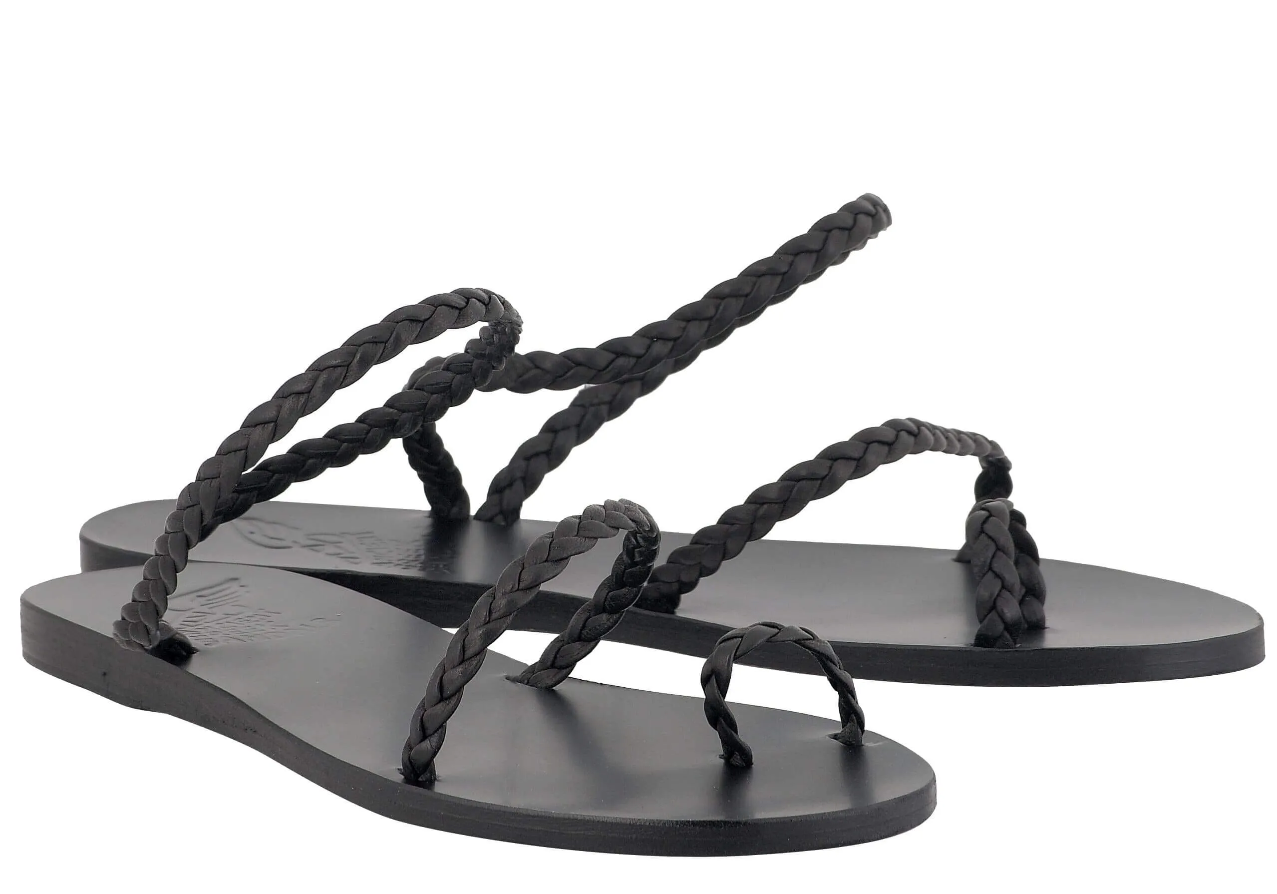 Eleftheria Bee Strap Sandals Black