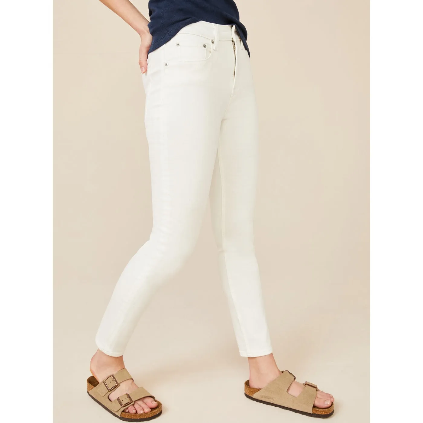 FA White High Rise Skinny Jeans