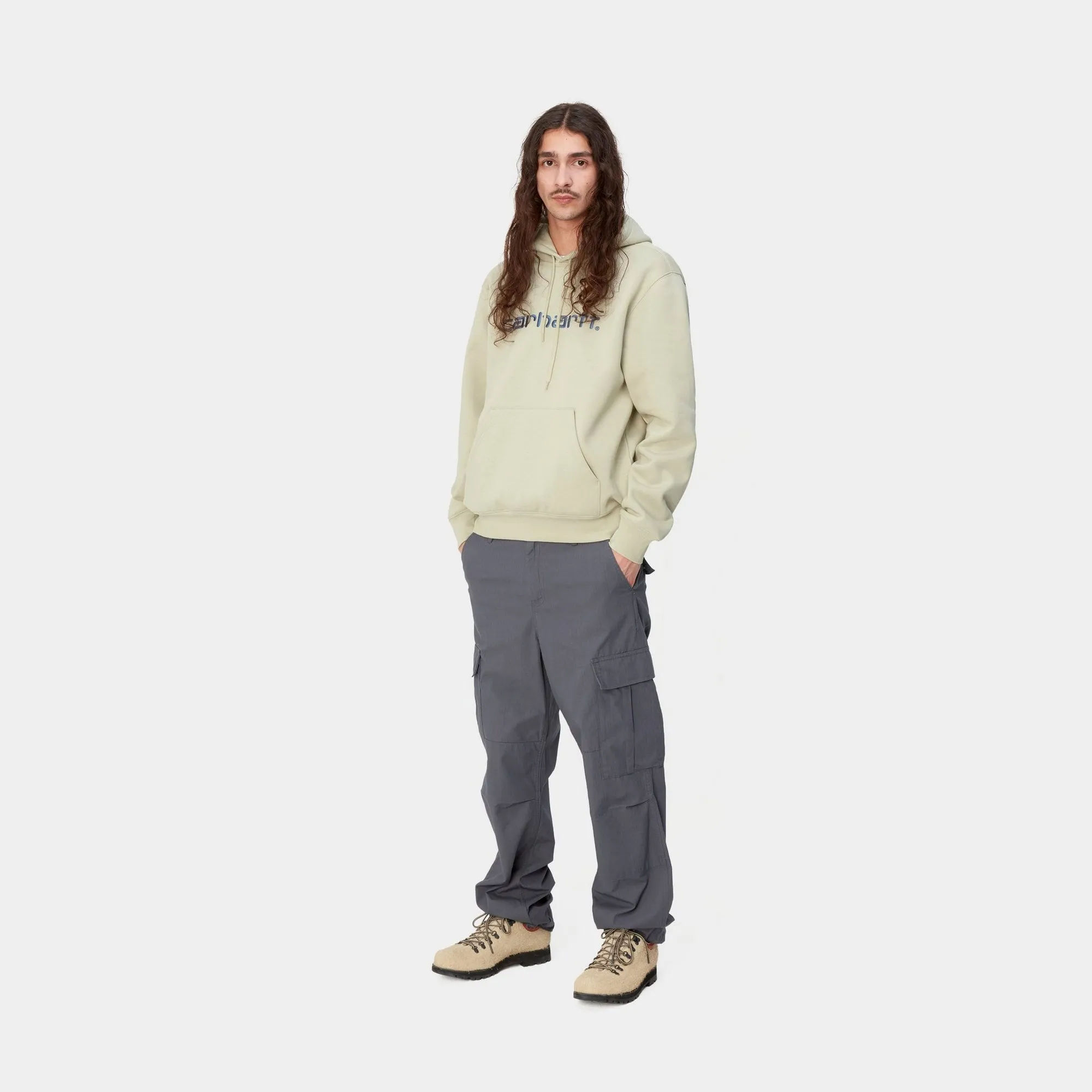 Hooded Carhartt Sweatshirt | Beryl / Sorrent