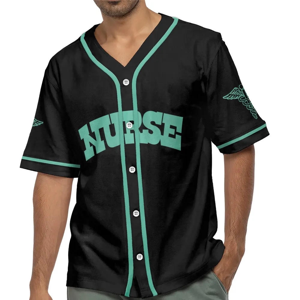 In The World Full of Princesses Nurse Black Green Baseball Jersey Shirt, Gift for Nurse