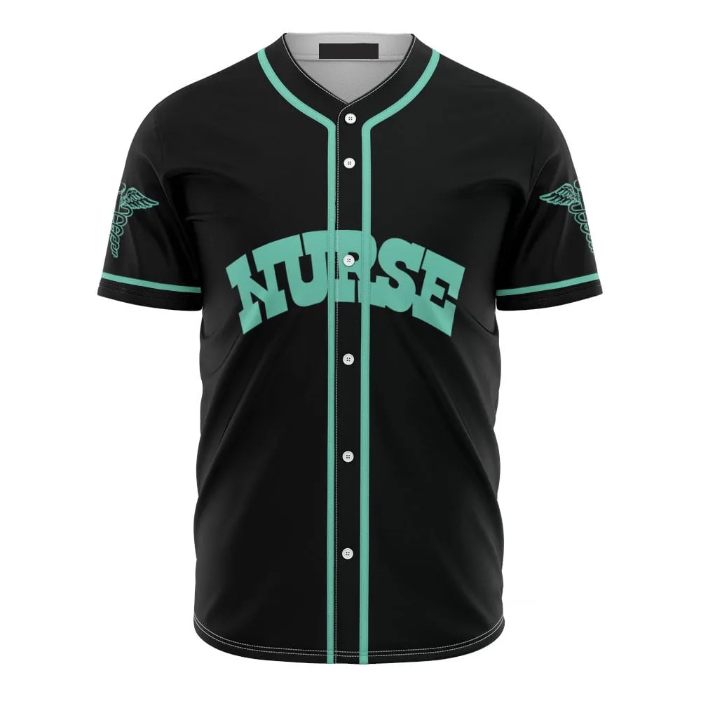 In The World Full of Princesses Nurse Black Green Baseball Jersey Shirt, Gift for Nurse