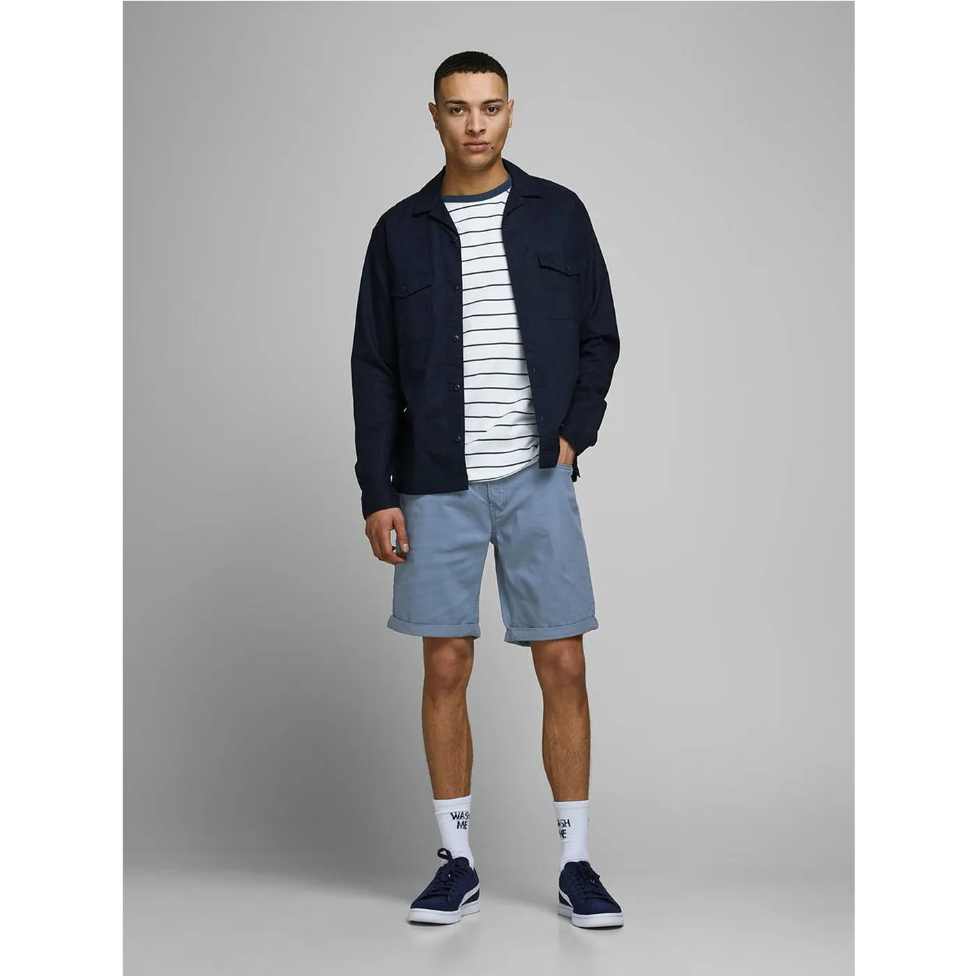 Jack & Jones Rick Light Blue Denim Shorts