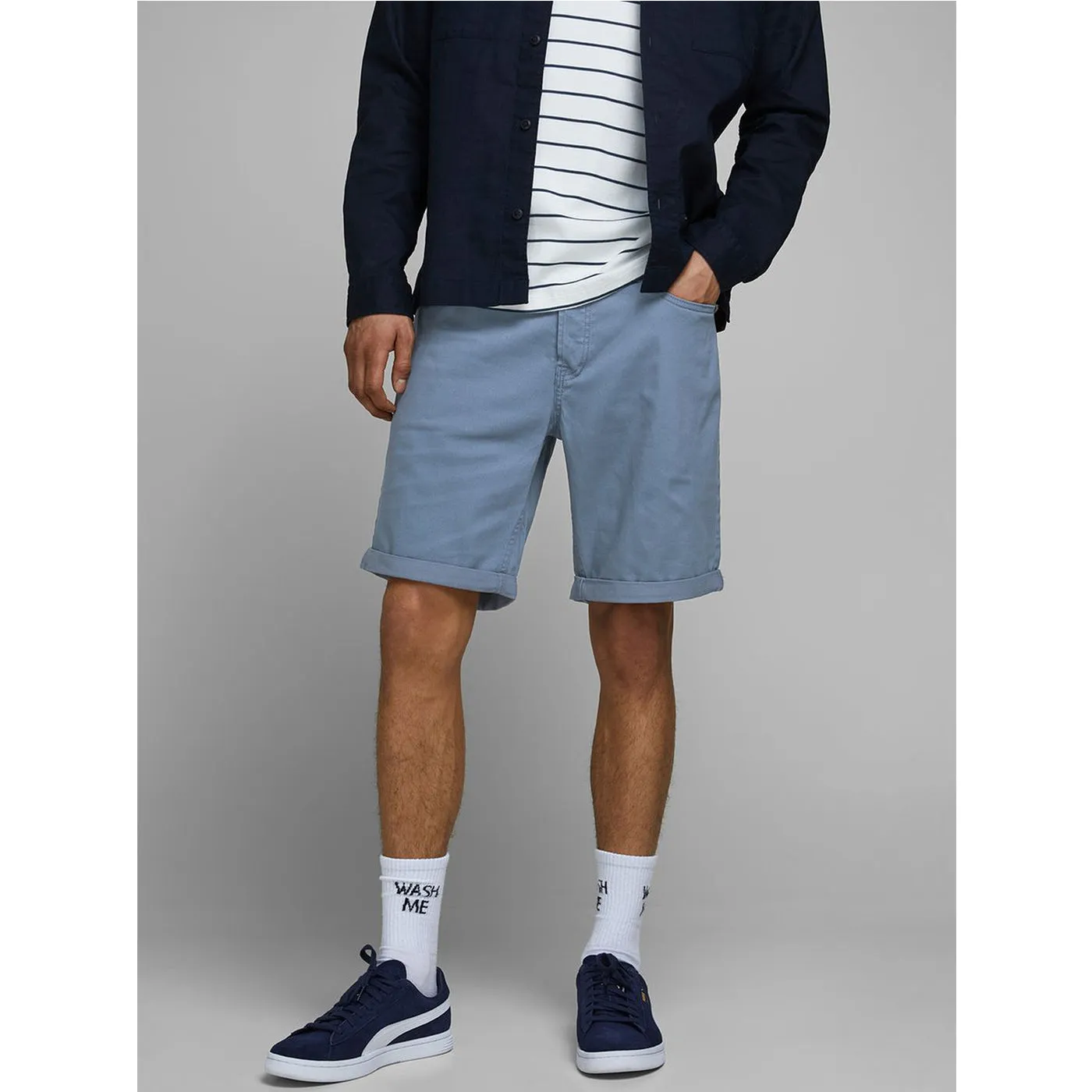 Jack & Jones Rick Light Blue Denim Shorts