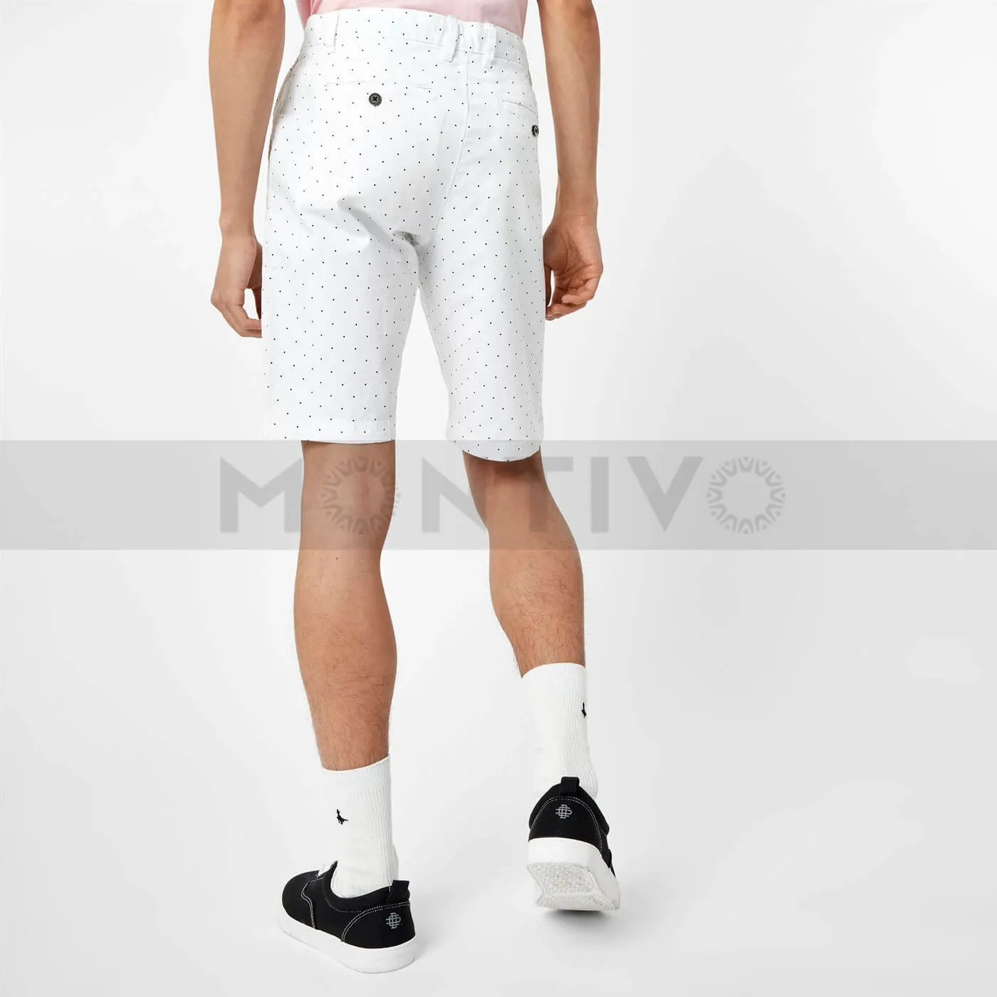 JW Polka Dot White Chino Shorts