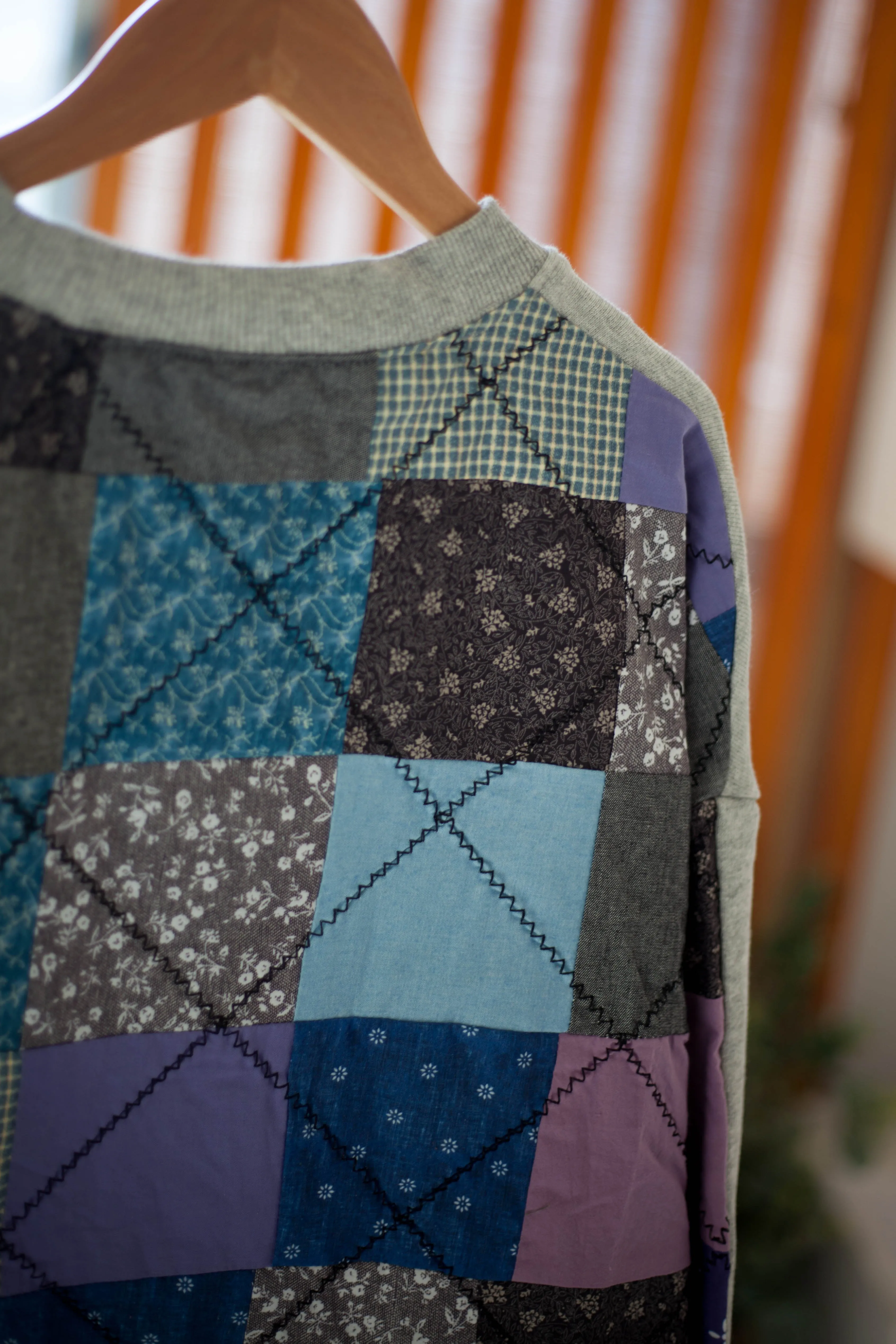 KA19 In stock, small crowd, Japanese retro sweaters, pure cotton patchwork, hundreds of fabrics