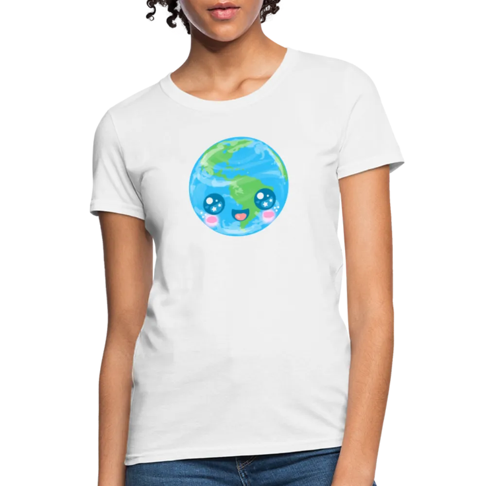 Kawaii Earth Women's T-Shirt