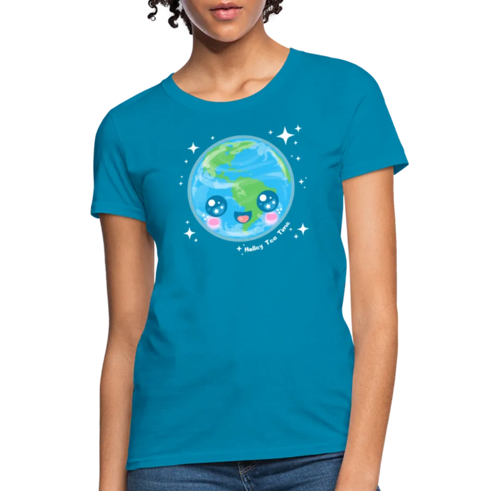 Kawaii Earth Women's T-Shirt