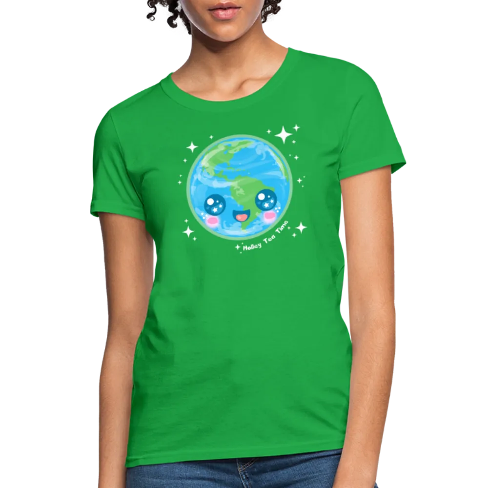 Kawaii Earth Women's T-Shirt