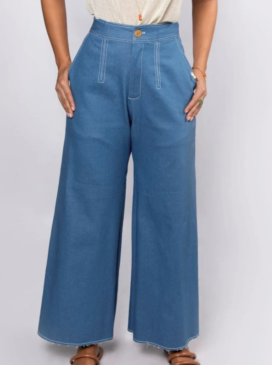 Keren Pants - Light Blue