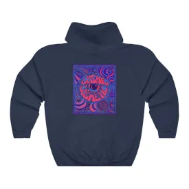 Limited Edition Cosmic Over Cosmetic Hooded Sweatshirt - Purple Neon