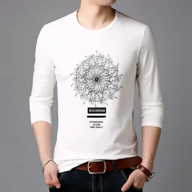 Mandala Geometric Printed Street Wear Long Sleeve Shirt