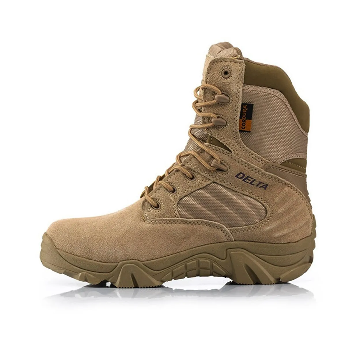 Men Outdoor Hiking Travel Shoes Leather Army Boots