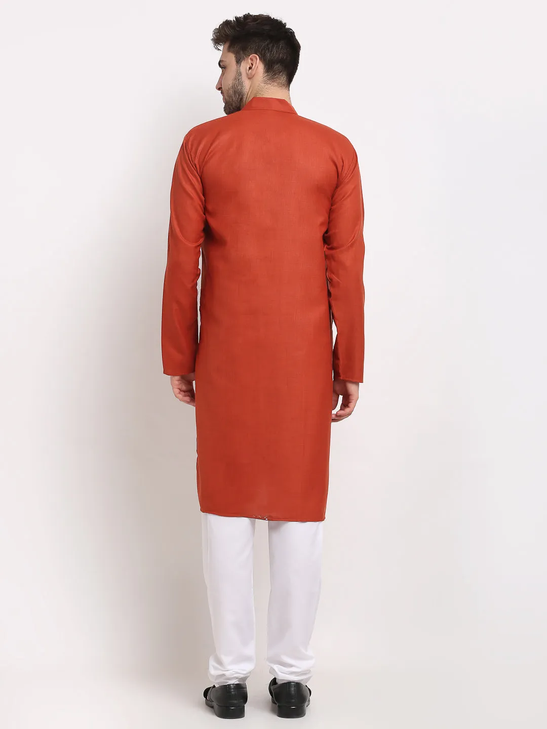 Men'S Cotton Solid Kurta Pyjama