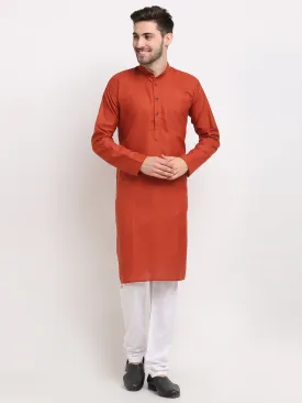 Men'S Cotton Solid Kurta Pyjama