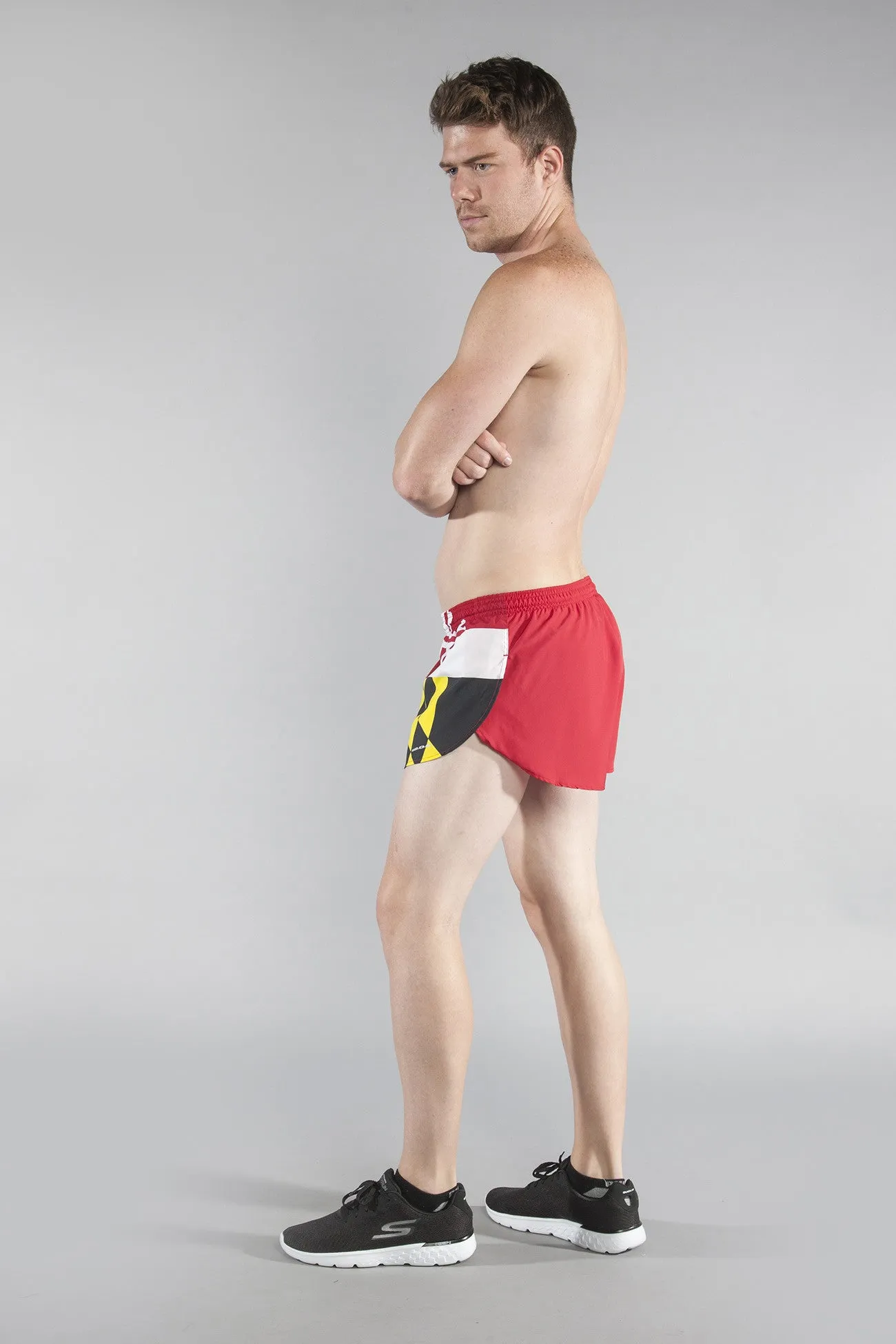 Men's Flag 1" Elite Split Shorts [M] - Maryland