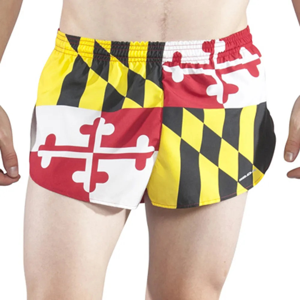 Men's Flag 1" Elite Split Shorts [M] - Maryland