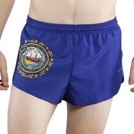 Men's Flag 1" Elite Split Shorts [N] - New Hampshire