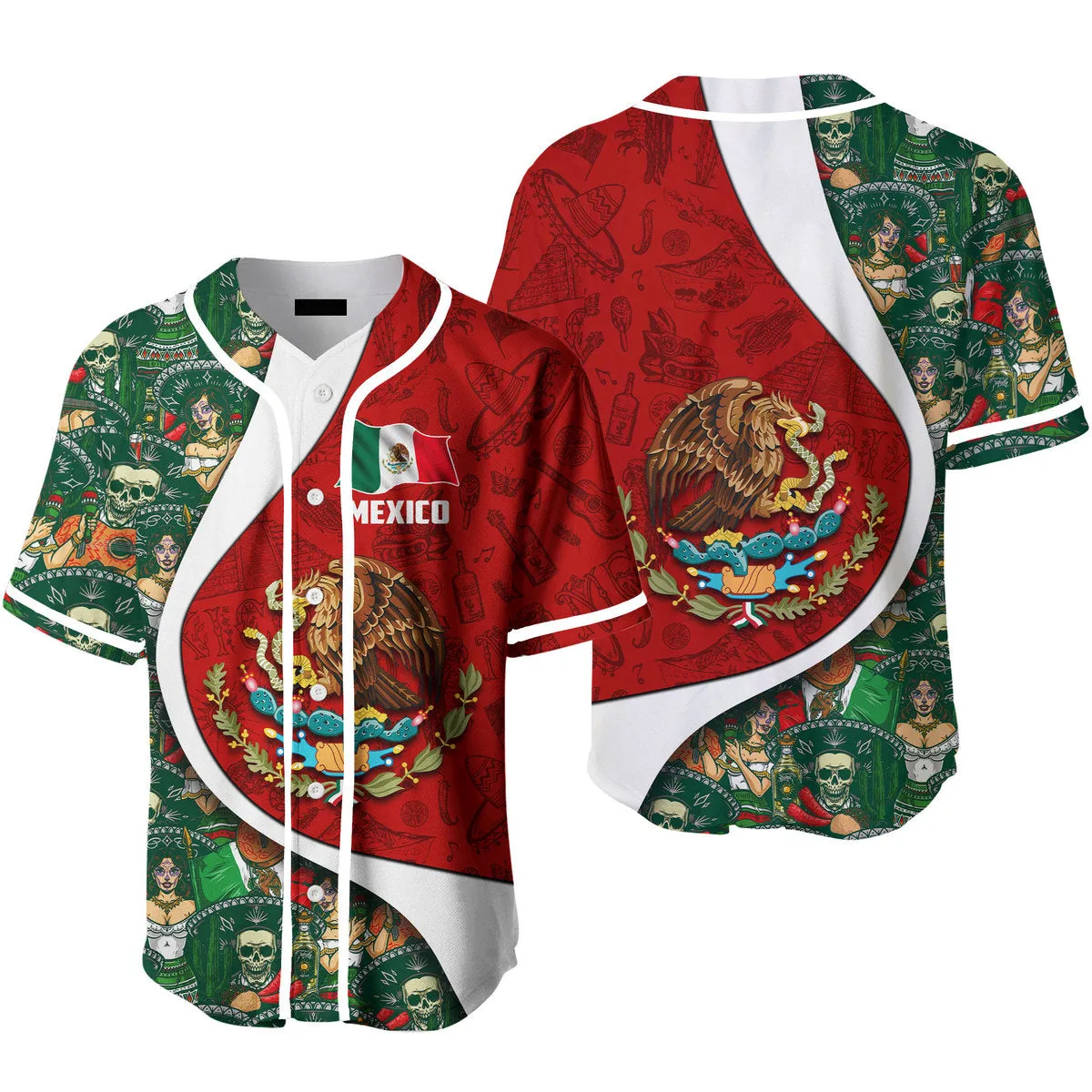 Mexico Day Proud Of Mexican Fiesta Baseball Jerseys For Men & Women