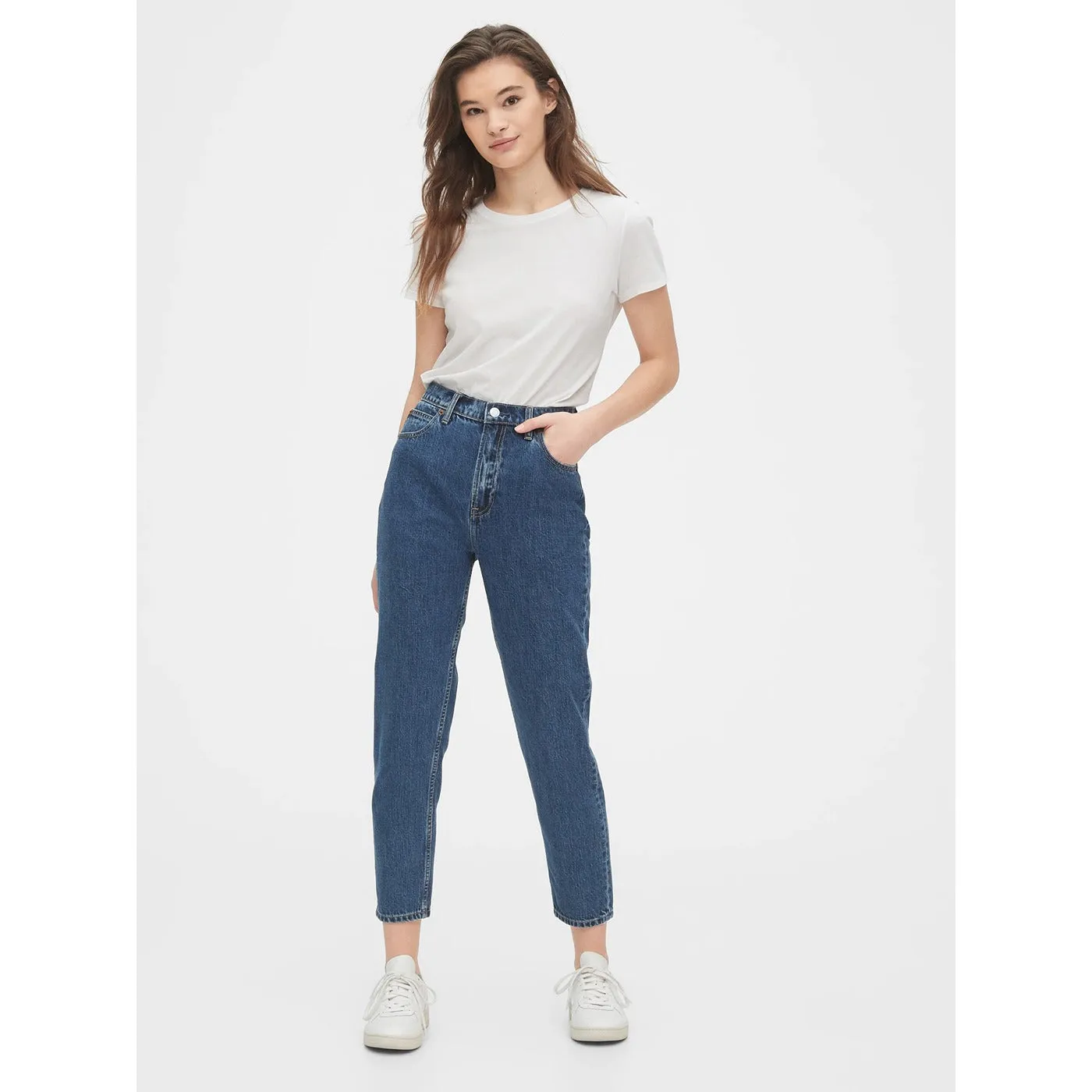 Mom Fit Blue High Jeans