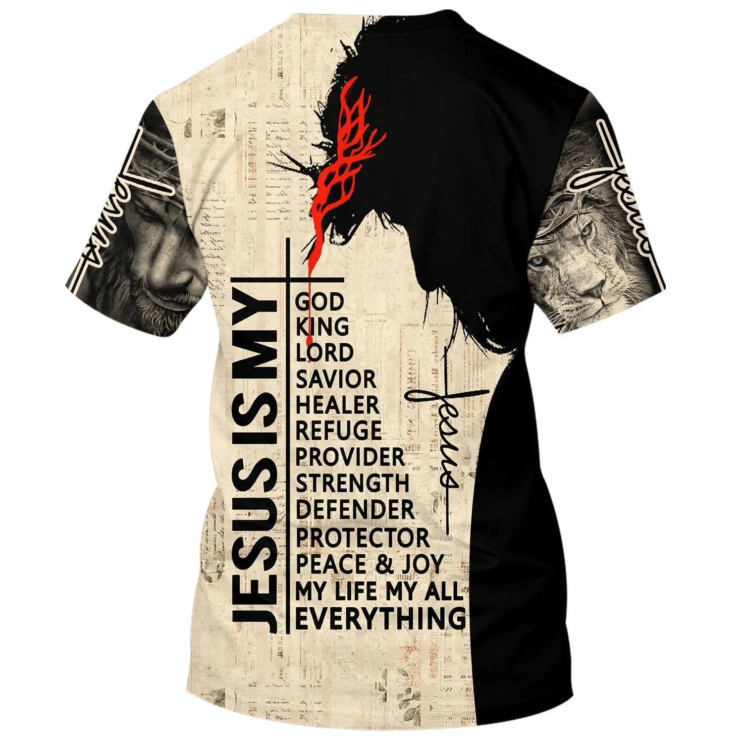 My God My King My Lord My Savior My Healer Jesus 3d All Over Print Shirt - Christian 3d Shirts For Men Women