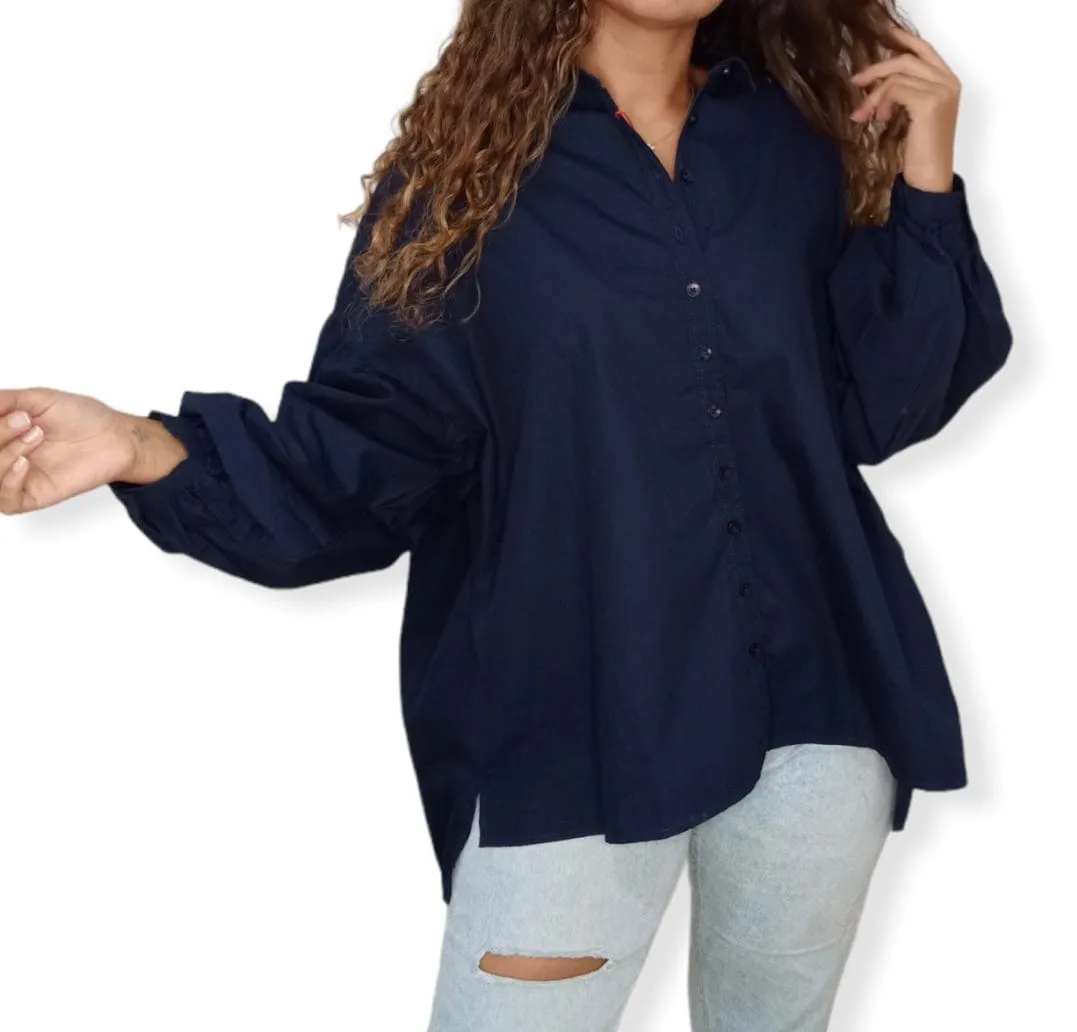 (Oversized Shirts) Dark Blue