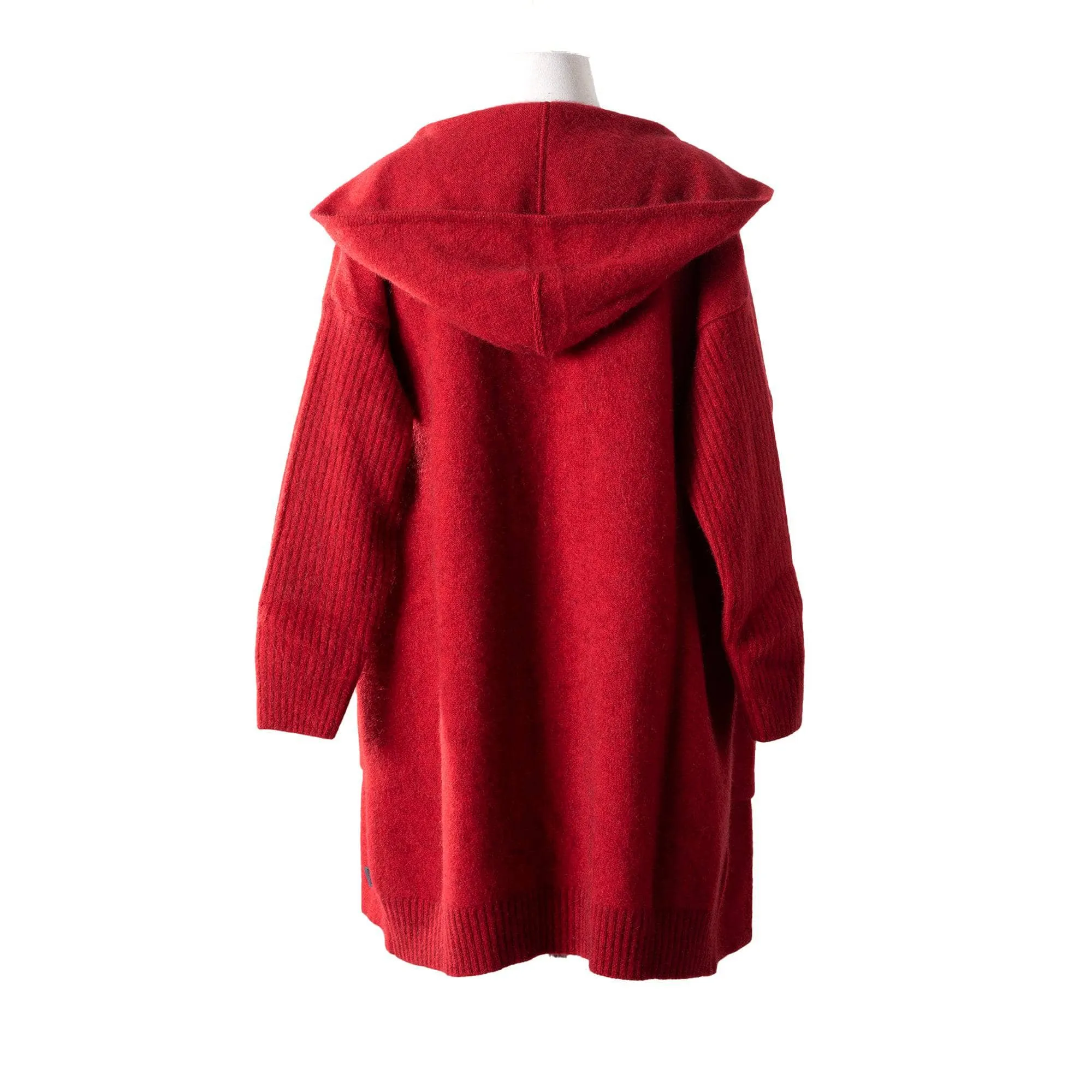 Premium Possum and Merino Wool- Hooded Longline Cardigan