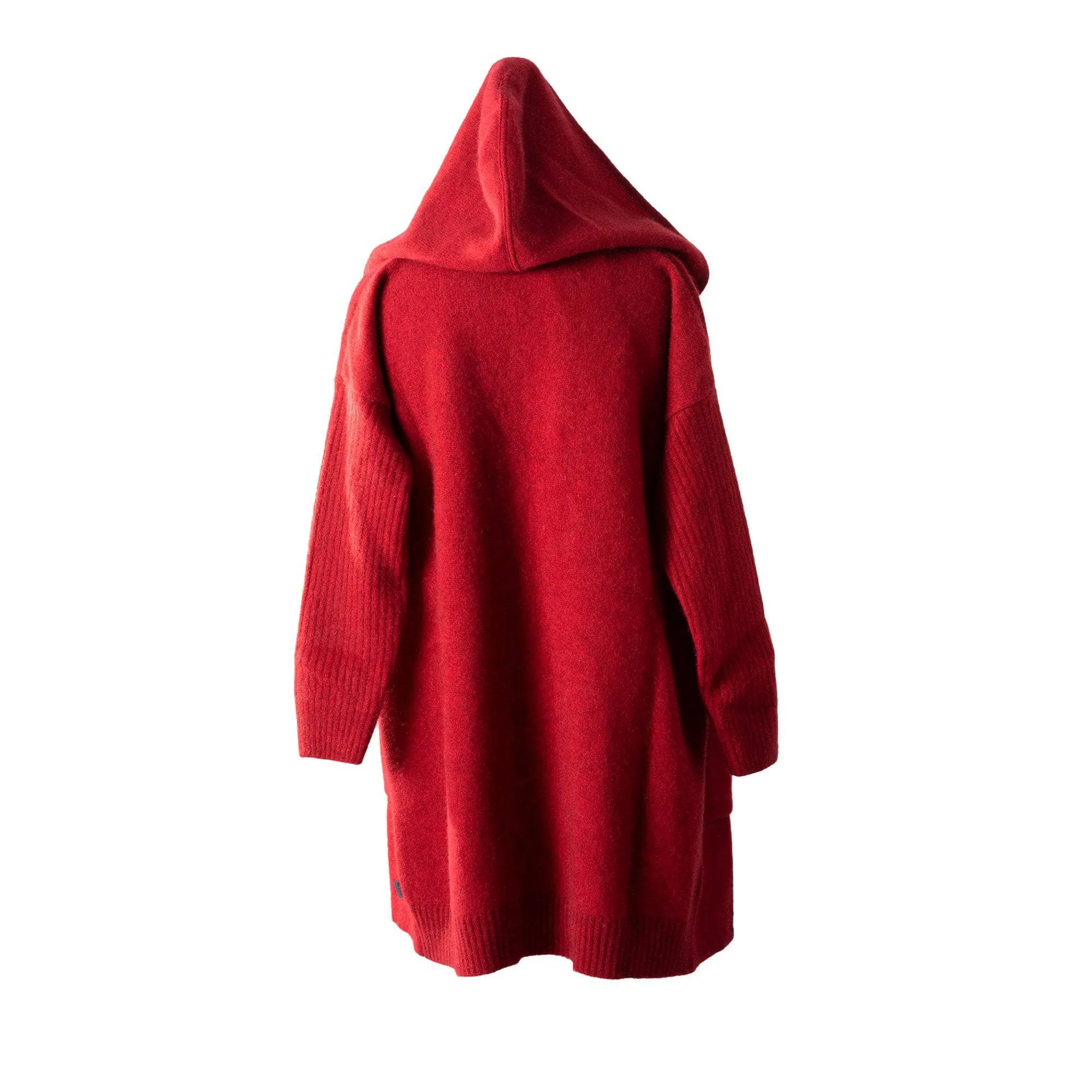 Premium Possum and Merino Wool- Hooded Longline Cardigan