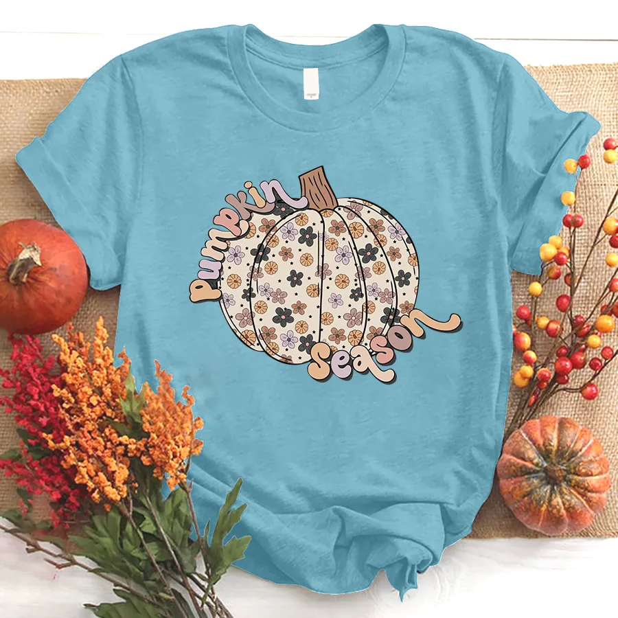 Pumpkin Season Shirt, Cute Pumpkin T - Shirt