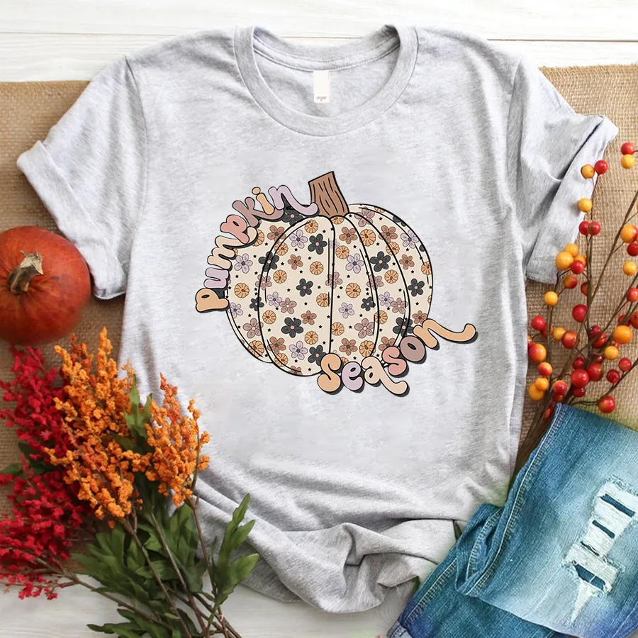 Pumpkin Season Shirt, Cute Pumpkin T - Shirt