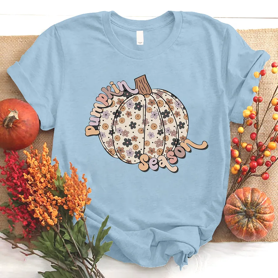 Pumpkin Season Shirt, Cute Pumpkin T - Shirt