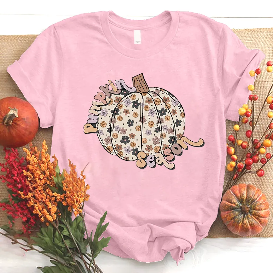 Pumpkin Season Shirt, Cute Pumpkin T - Shirt