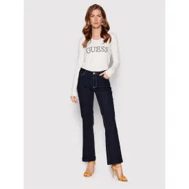 Rinse Wash Mid Rise Boot Cut Jeans