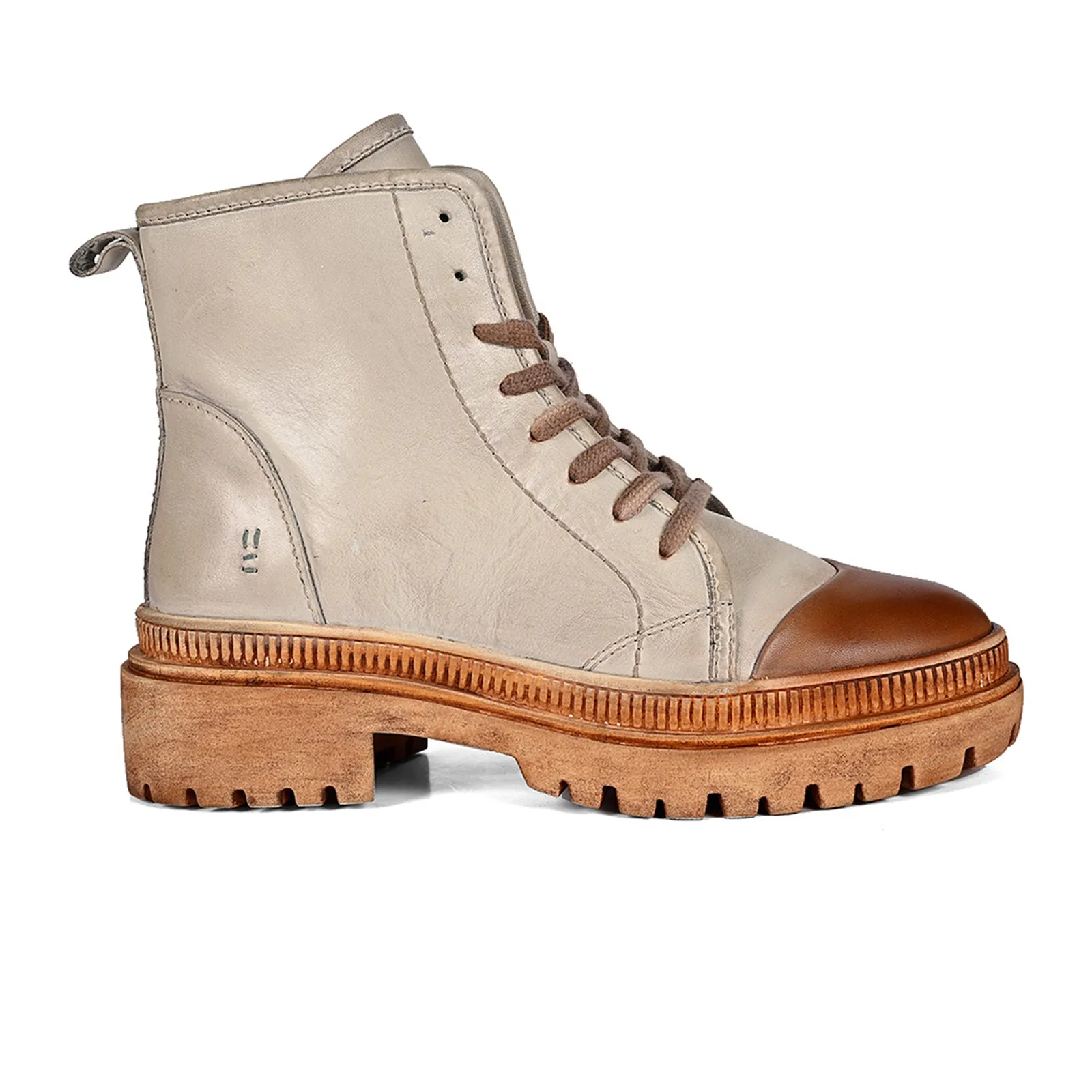 ROAN Kinship Lace Up Mid Boot (Women) - Almond Bone