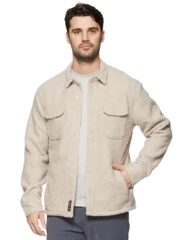 SCARSDALE FLEECE-LINED SHERPA SHIRT JACKET