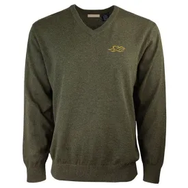 Signature Classic Cotton Sweater - Olive