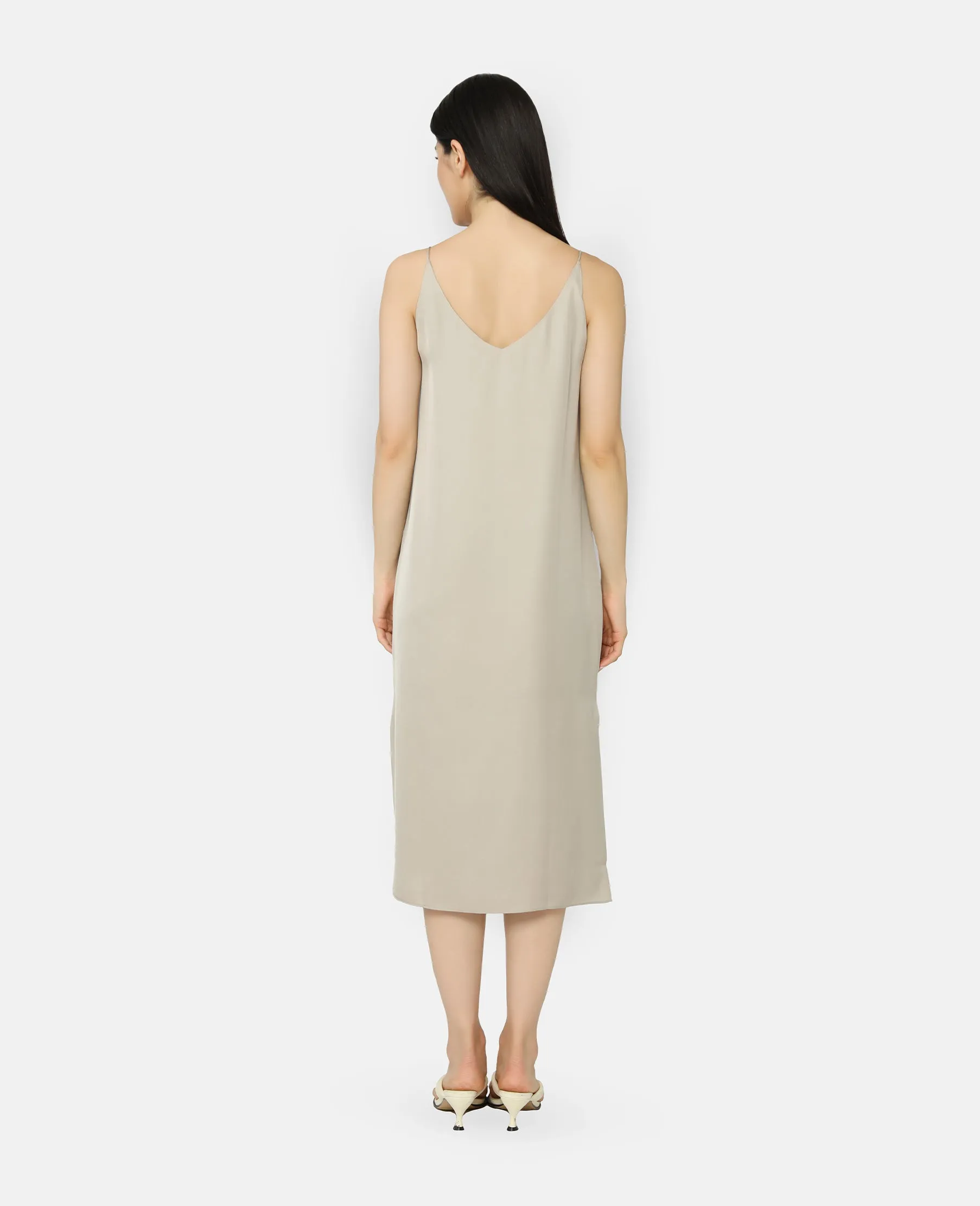 Silk Signature V Slip Dress